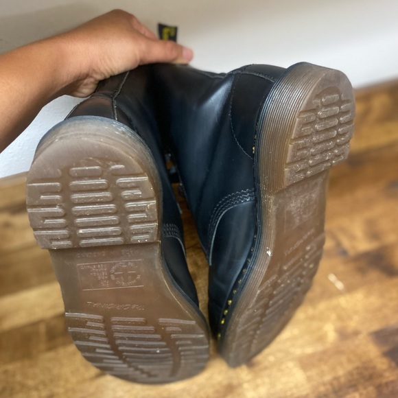 Dr. Martens Black Lace Up Combat Boots - Picture 5 of 16